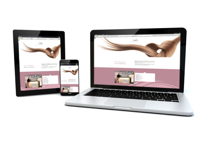 Abbildung Website nikis-haardesign.at